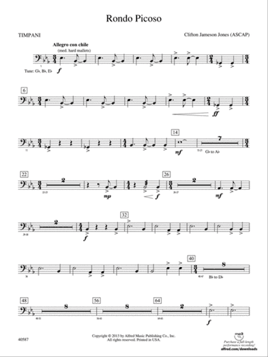 Rondo Picoso: Timpani
