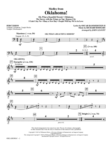 Oklahoma! (Medley) (arr. John Leavitt) - Percussion