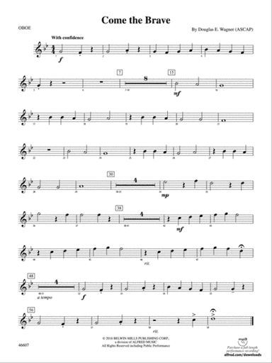 Come the Brave: Oboe