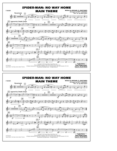 Spider-Man: No Way Home Main Theme (arr. Conaway) - F Horn