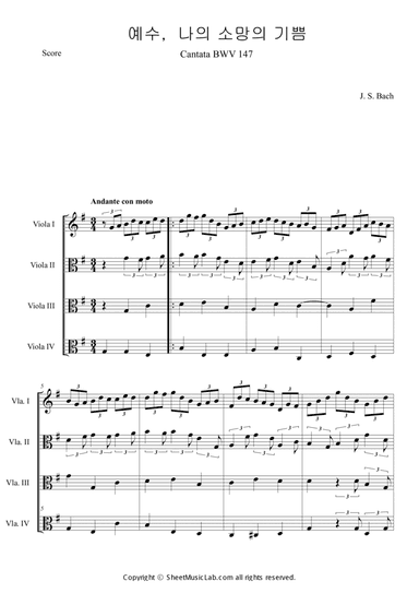 Jesus Bleibet Meine Freude (Choral From Cantata BWV 147)