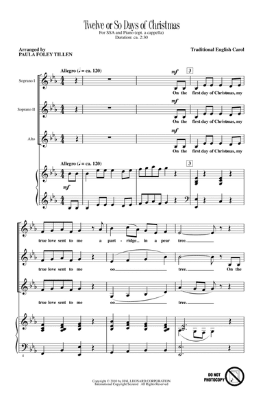 Twelve Or So Days Of Christmas