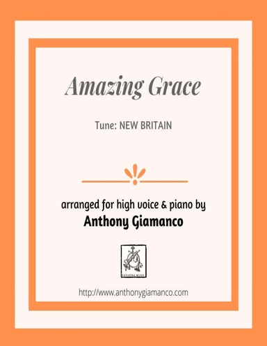 Amazing Grace (high voice and piano)