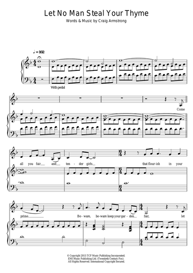 Let No Man Steal Your Thyme (From 'Far From The Madding Crowd')