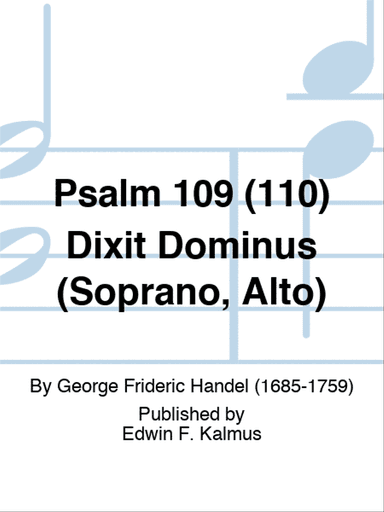 PSALM 109 (110) Dixit Dominus (Soprano, Alto)