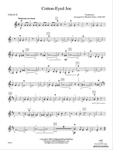 Cotton-Eyed Joe: 2nd Violin