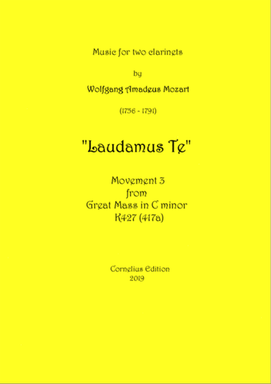 Mozart Clarinet Duo Laudamus Te