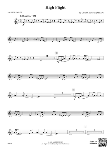 High Flight: 2nd B-flat Trumpet