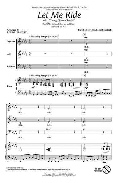 Let Me Ride (arr. Rollo Dilworth)