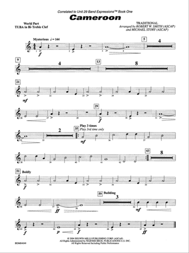 Cameroon: (wp) B-flat Tuba T.C.
