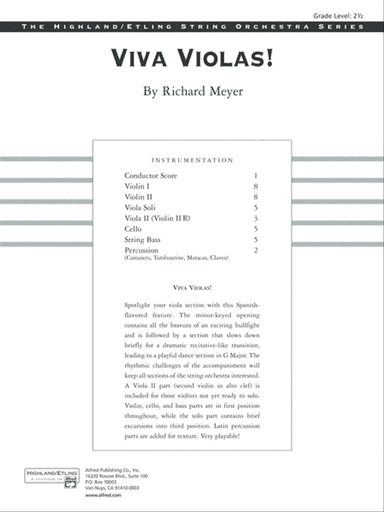 Viva Violas!: Score