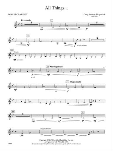 All Things: B-flat Bass Clarinet