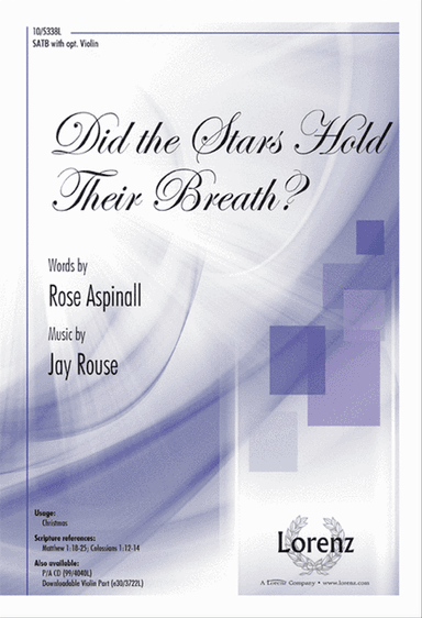 Did the Stars Hold Their Breath?