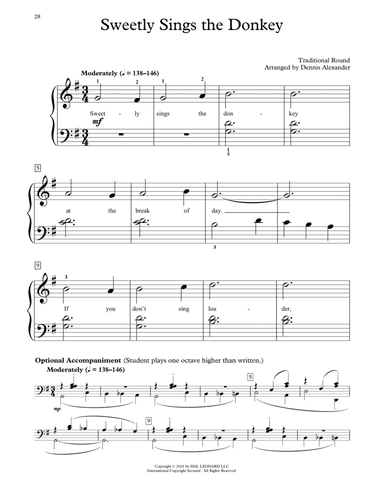 Sweetly Sings The Donkey (arr. Dennis Alexander)