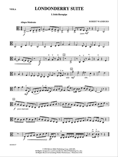Londonderry Suite: Viola