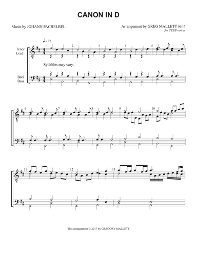 Canon in D (Pachelbel's Canon)