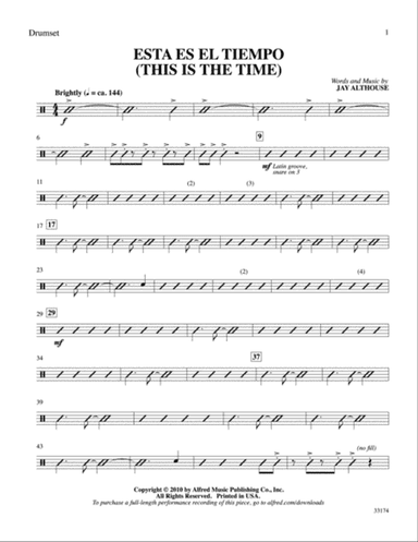 Esta Es el Tiempo (This Is the Time): Drums