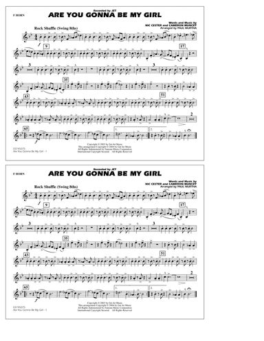 Are You Gonna Be My Girl (arr. Paul Murtha) - F Horn