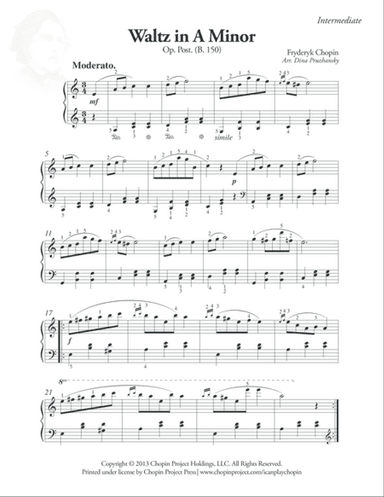 Waltz in A Minor, Op. Post.
