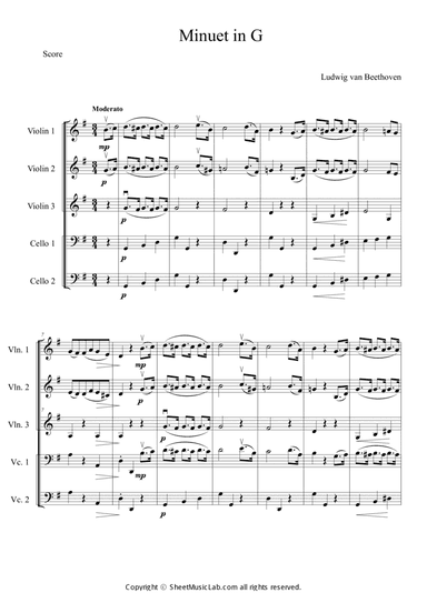 Minuet in G major