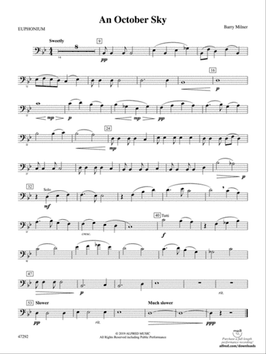 An October Sky: Baritone B.C.