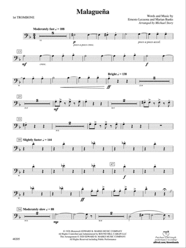Malagueña: 1st Trombone