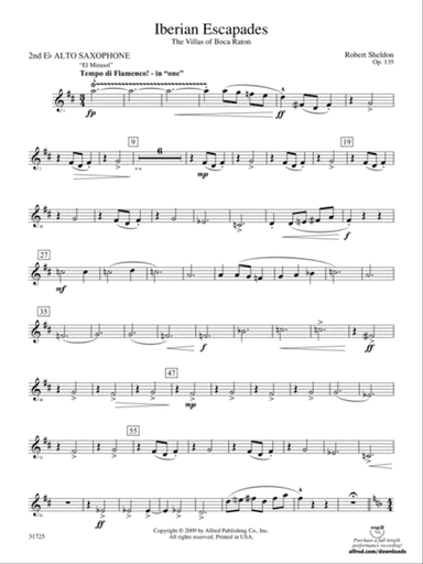 Iberian Escapades: 2nd E-flat Alto Saxophone