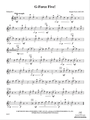 G-Force Five!: 1st Violin