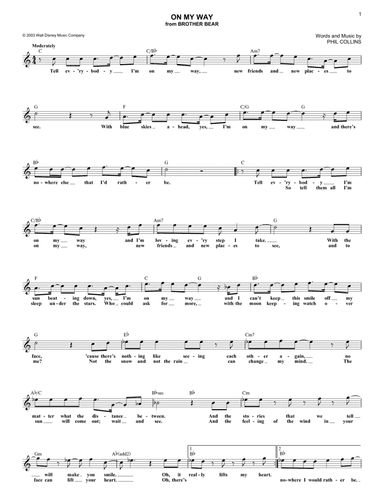 On My Way (from Brother Bear)