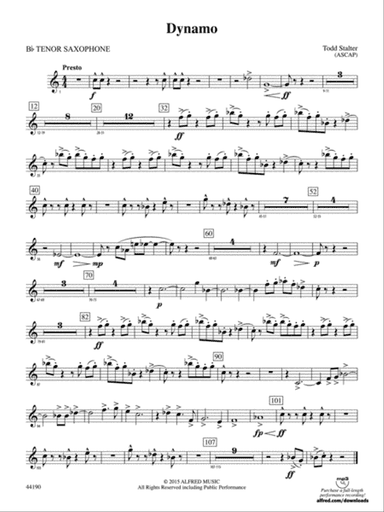Dynamo: B-flat Tenor Saxophone