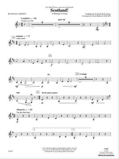 Scotland!: B-flat Bass Clarinet