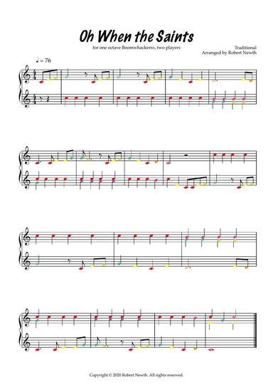 Oh When the Saints (Boomwhacker duet)
