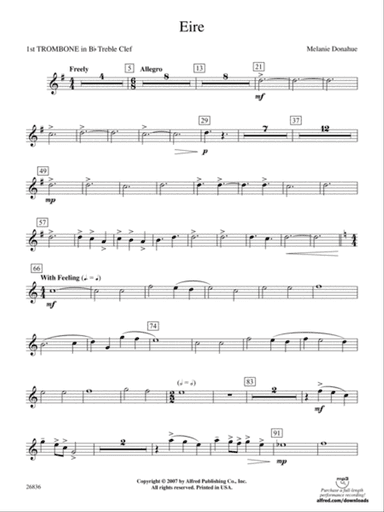 Eire: (wp) 1st B-flat Trombone T.C.