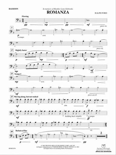 Romanza: Bassoon