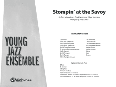 Stompin' at the Savoy: Score