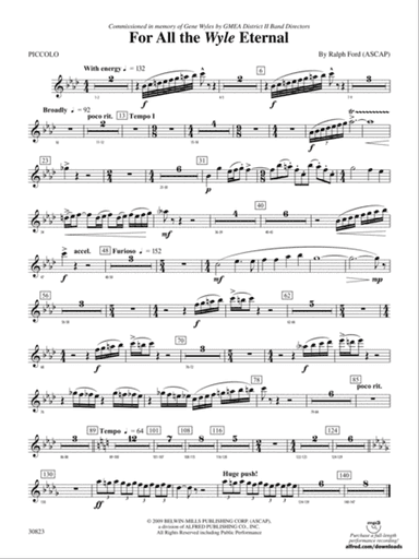 For All the Wyle Eternal: Piccolo