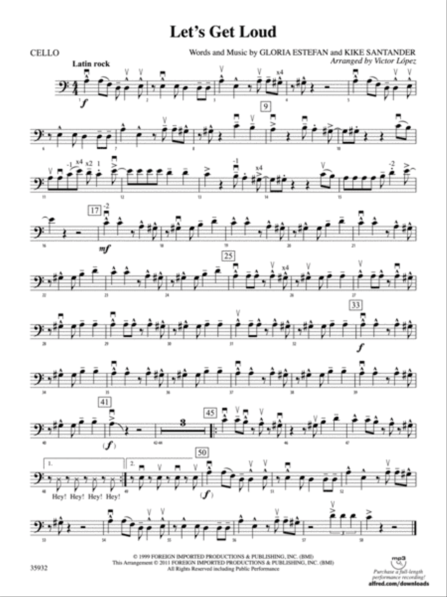 Let's Get Loud: Cello