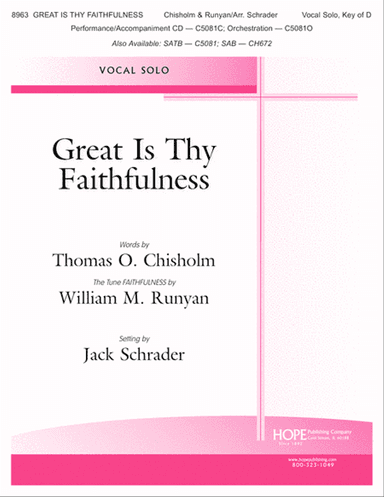Great Is Thy Faithfulness