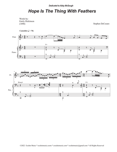 Hope Is The Thing With Feathers (SATB)