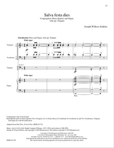 SALVE FESTA DIES (Downloadable)