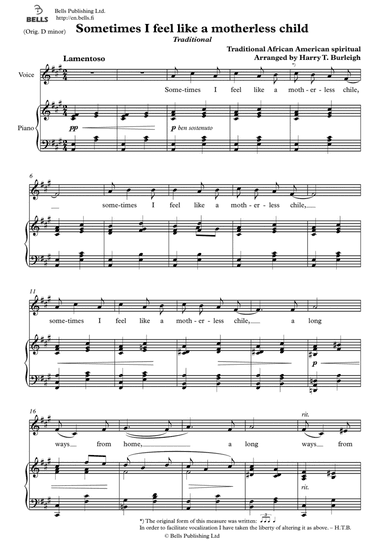 Sometimes I feel like a motherless child