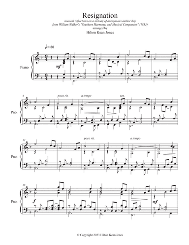 Resignation (for solo piano)