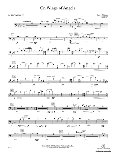 On Wings of Angels: 1st Trombone