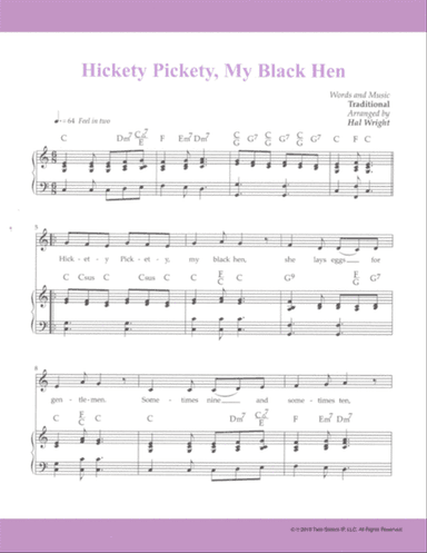 Hickety Pickety My Black Hen