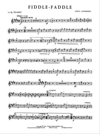 Fiddle-Faddle: 1st B-flat Trumpet
