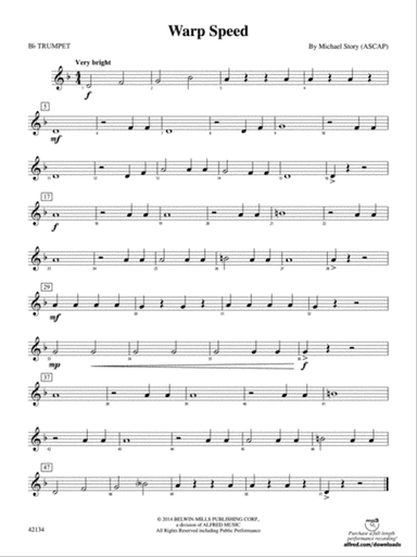 Warp Speed: 1st B-flat Trumpet