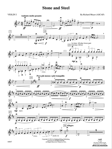 Stone and Steel: 1st Violin