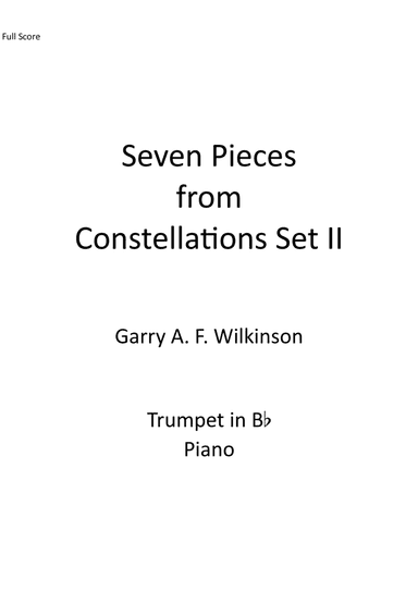 Seven Pieces from Constellations Set II