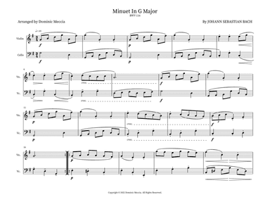 Minuet In G Major