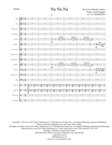 Na Na Na - Score Only